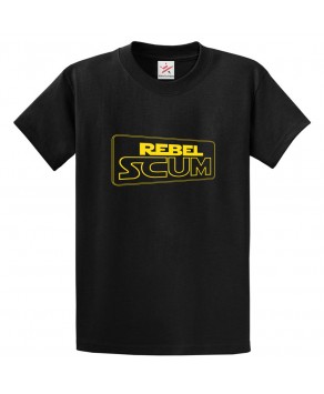Rebel Scum Classic Unisex Kids and Adults T-Shirt for Sci-Fi Movie Fans